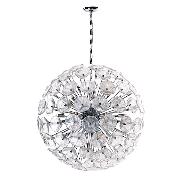 Et2 Fiori 28-Light 31.5" Wide Polished Chrome Pendant Light E22096-28 - main